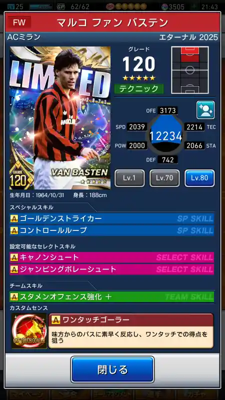 マルコファン バステン ミラン
